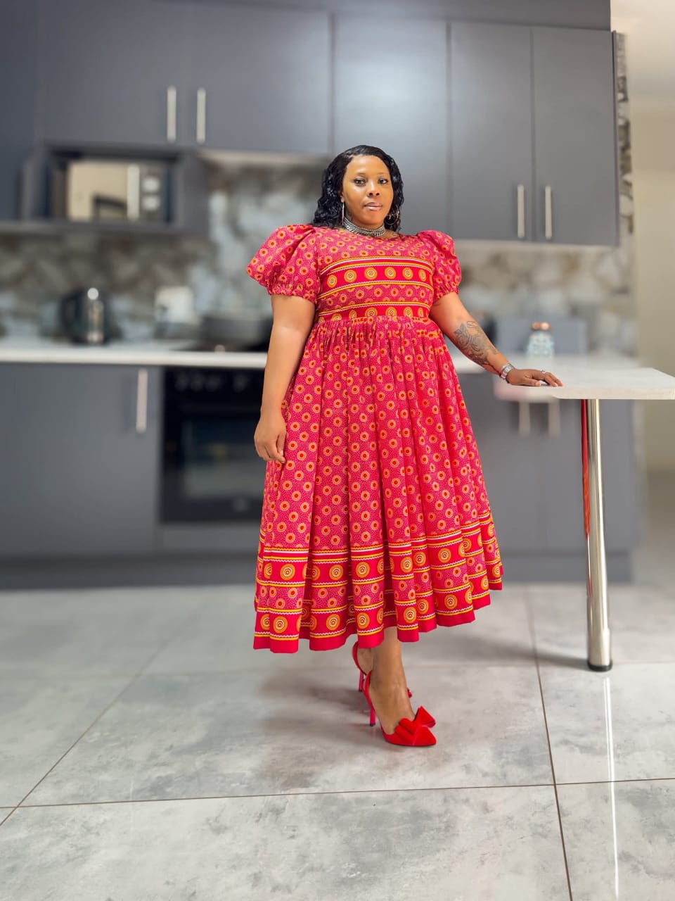 Red Senzeni Dress