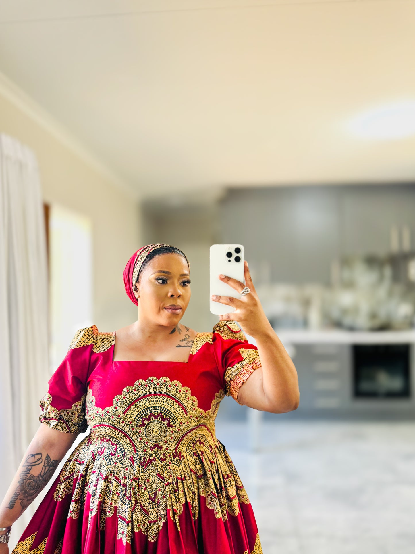 Maroon Lulama Dress