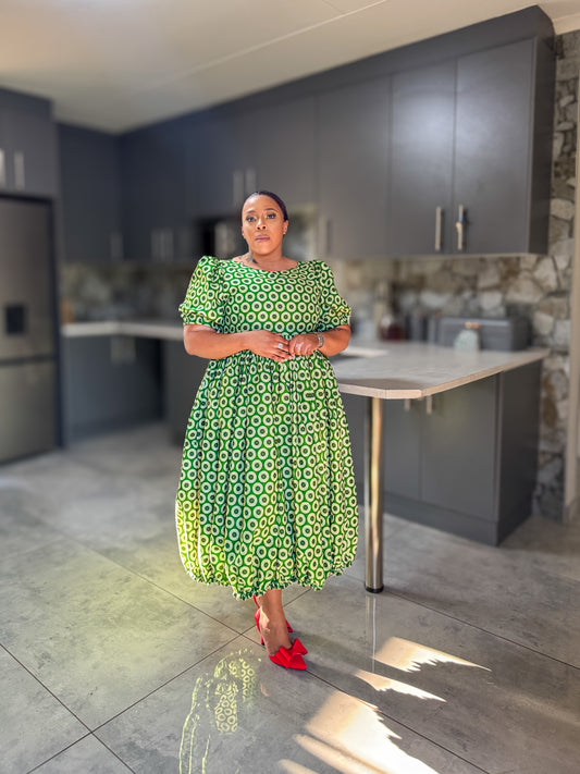 Bubble Green Dress